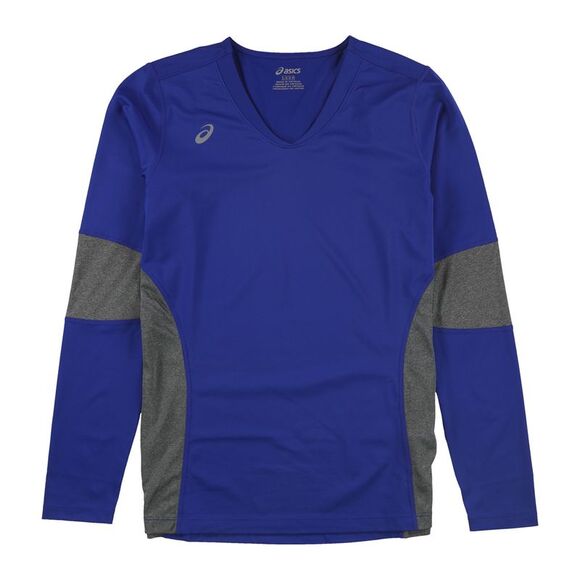 ASICS Womens Decoy Volleyball Basic T-Shirt, Blue, NWT - Picture 1 of 2